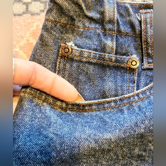 Vintage 1980's The Gap Stone Wash Denim Skirt Size 13/14 - Picture 13 of 16